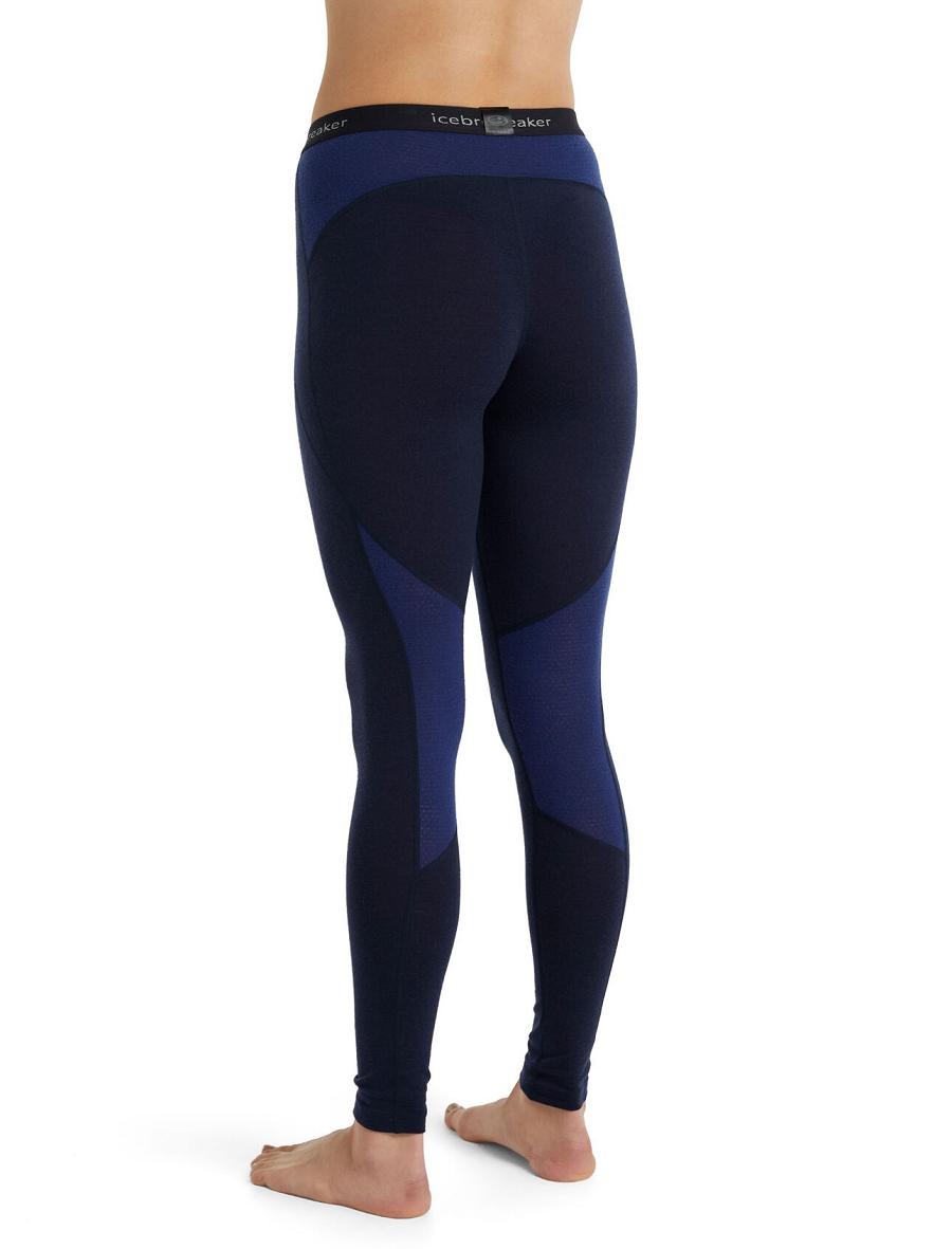 Women's Icebreaker BodyfitZone™ Merino 260 Zone Thermal Leggings Base Layers Midnight Navy / Royal Navy | CA 1040HAPK